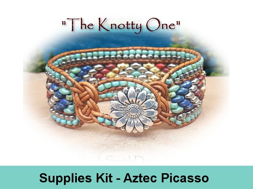 Supplies Kit (tutorial Sold Separately)-"the Knotty One" Bracelet Kit In Aztec (azt)