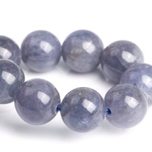 6-7mm Tanzanite Beads Gray Purple Bracelet Grade Aaa Genuine Natural Round Gemstone 7" (120785h-2567)