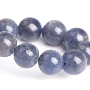 6-7mm Tanzanite Beads Gray Purple Bracelet Grade Aa Genuine Natural Round Gemstone 7" (120784h-2567)