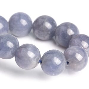 6-7mm Tanzanite Beads Gray Purple Bracelet Grade Aaa Genuine Natural Round Gemstone 7" (120791h-2567)
