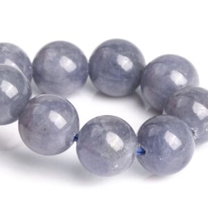 6-7mm Tanzanite Beads Gray Purple Bracelet Grade Aaa Genuine Natural Round Gemstone 7" (120790h-2567)