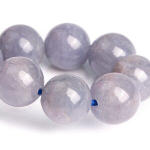 7-8mm Tanzanite Beads Light Gray Purple Bracelet Grade Aaa Genuine Natural Round Gemstone 7" (120810h-2586)