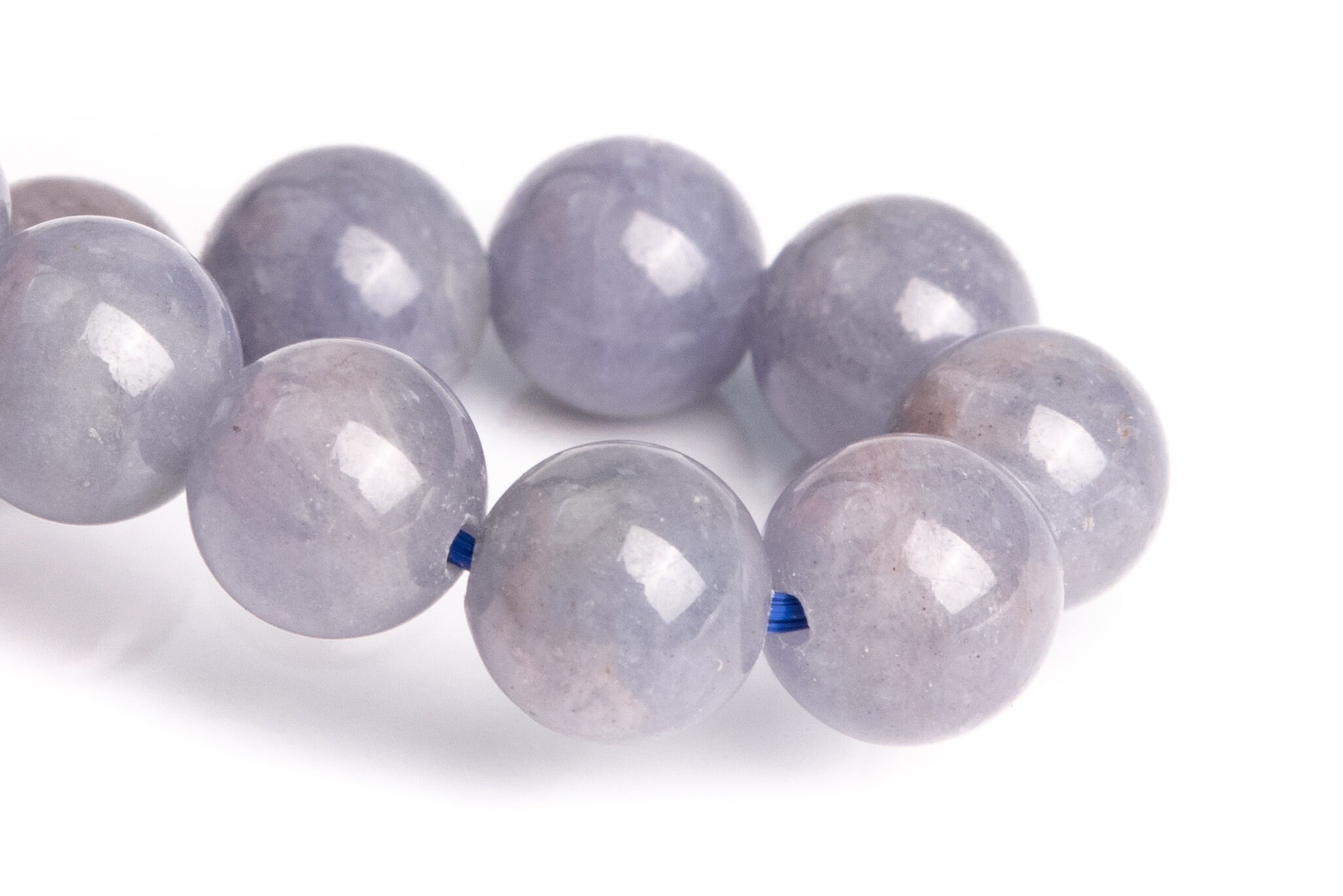 7-8mm Tanzanite Beads Light Gray Purple Bracelet Grade Aaa Genuine Natural Round Gemstone 7" (120810h-2586)