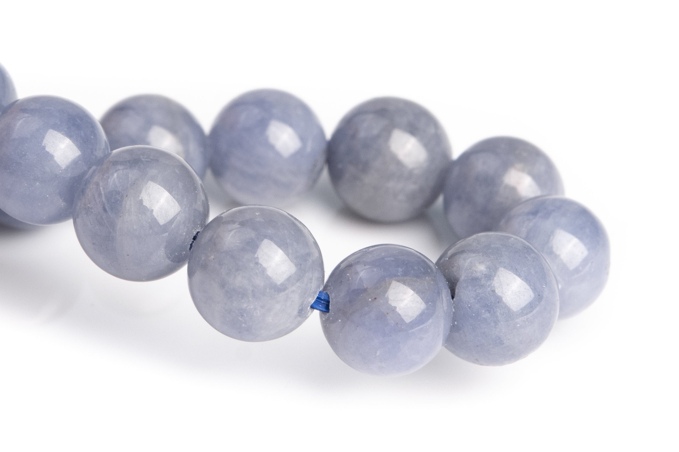 7-8mm Tanzanite Beads Gray Purple Bracelet Grade Aaa Genuine Natural Round Gemstone 7" (120825h-2596)