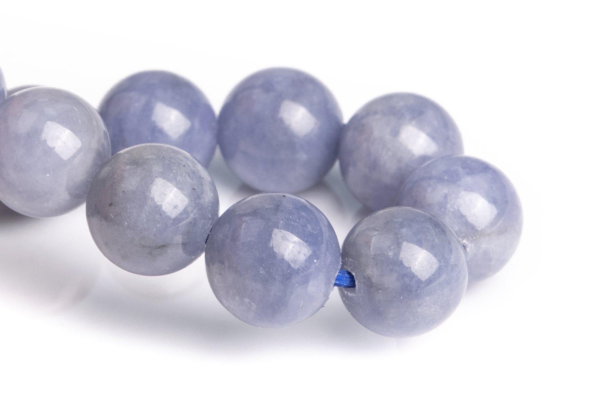 7-8mm Tanzanite Beads Light Gray Purple Bracelet Grade Aaa Genuine Natural Round Gemstone 7" (120811h-2586)