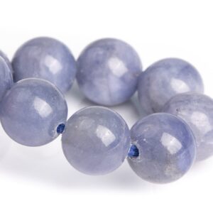 7mm Tanzanite Beads Gray Purple Bracelet Grade Aaa Genuine Natural Round Gemstone 7" (120808h-2586)