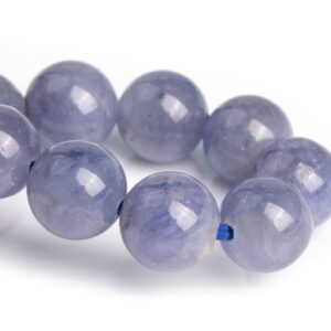 7mm Tanzanite Beads Gray Purple Bracelet Grade Aaa Genuine Natural Round Gemstone 7" (120807h-2586)