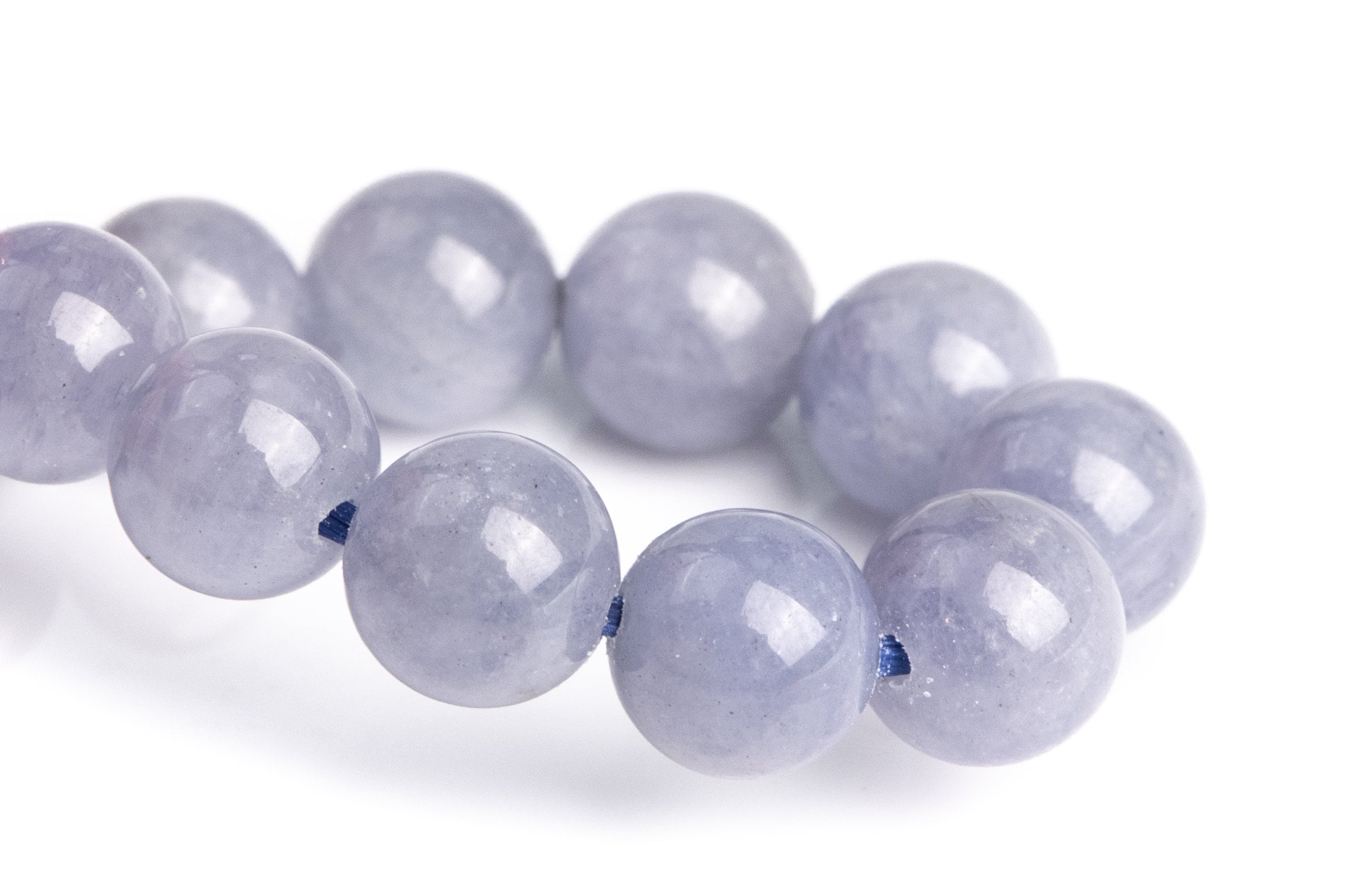 7mm Tanzanite Beads Light Purple Blue Bracelet Grade Aaa Genuine Natural Round Gemstone 7" (120796h-2570)