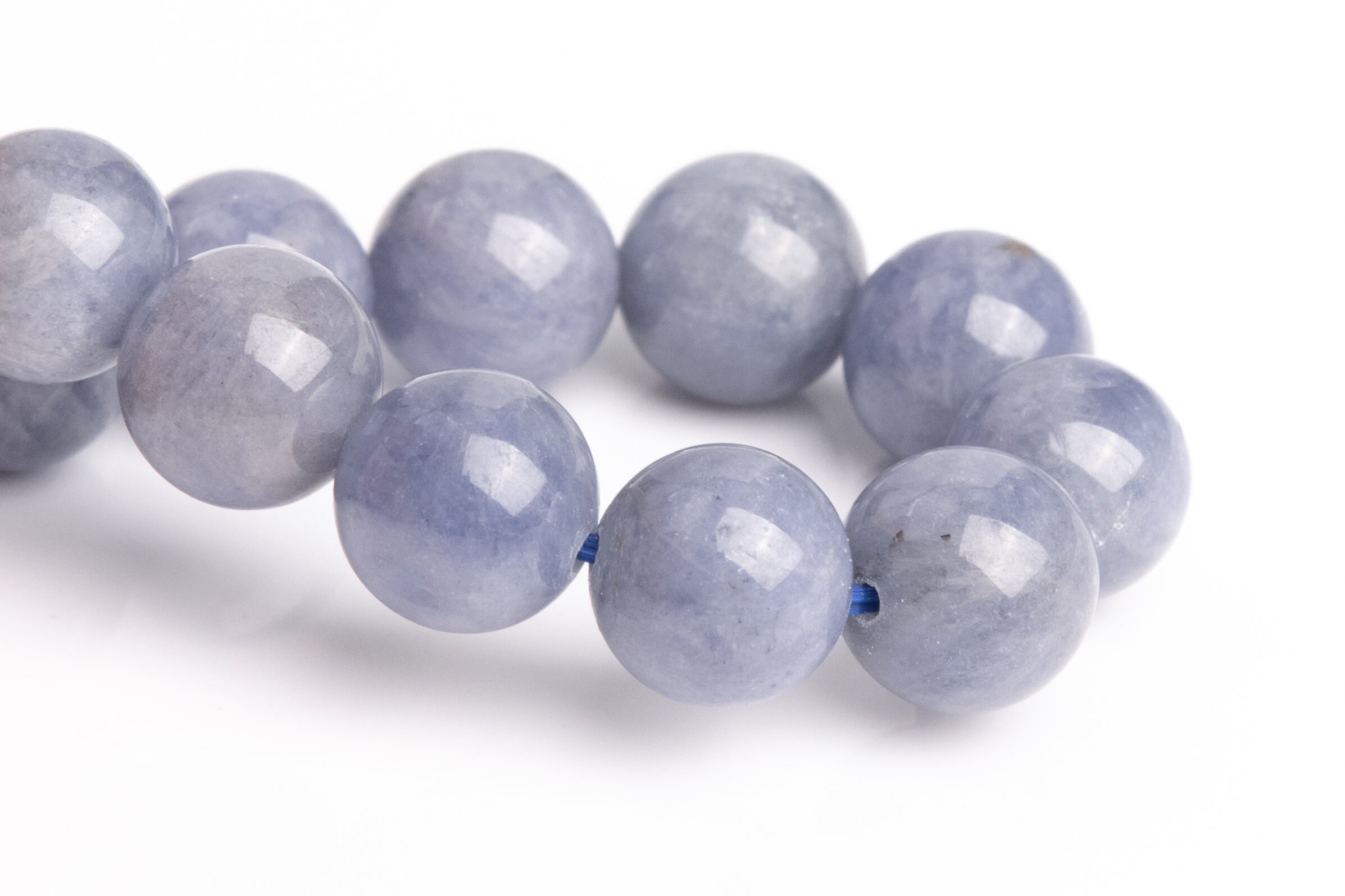8-9mm Tanzanite Beads Purple Blue Bracelet Grade Aaa Genuine Natural Round Gemstone 7" (120845h-2624)