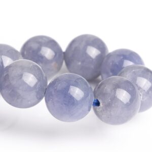 8-9mm Tanzanite Beads Purple Blue Bracelet Grade Aaa Genuine Natural Round Gemstone 7" (120846h-2624)