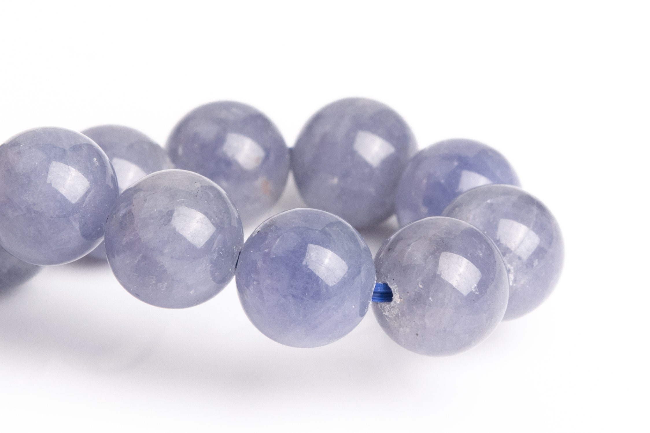 8-9mm Tanzanite Beads Purple Blue Bracelet Grade Aaa Genuine Natural Round Gemstone 7" (120846h-2624)