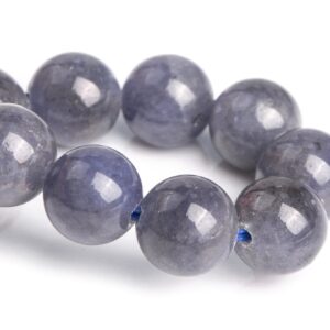 8mm Tanzanite Beads Gray Purple Bracelet Grade Aaa Genuine Natural Round Gemstone 7" (120831h-2597)