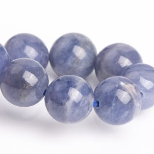 8mm Tanzanite Beads Purple Blue Bracelet Grade Aa+ Genuine Natural Round Gemstone 7" (120838h-2619)