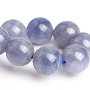 9mm Tanzanite Beads Purple Blue Bracelet Grade Aaa Genuine Natural Round Gemstone 7" (120865h-2626)