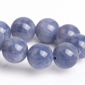 9mm Tanzanite Beads Purple Blue Bracelet Grade Aa+ Genuine Natural Round Gemstone 7" (120867h-2626)