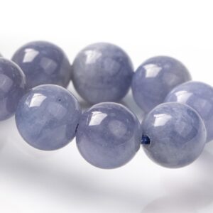 Tanzanite Beads 6.5"/7" Bracelet Genuine Natural Round Gemstone Beads