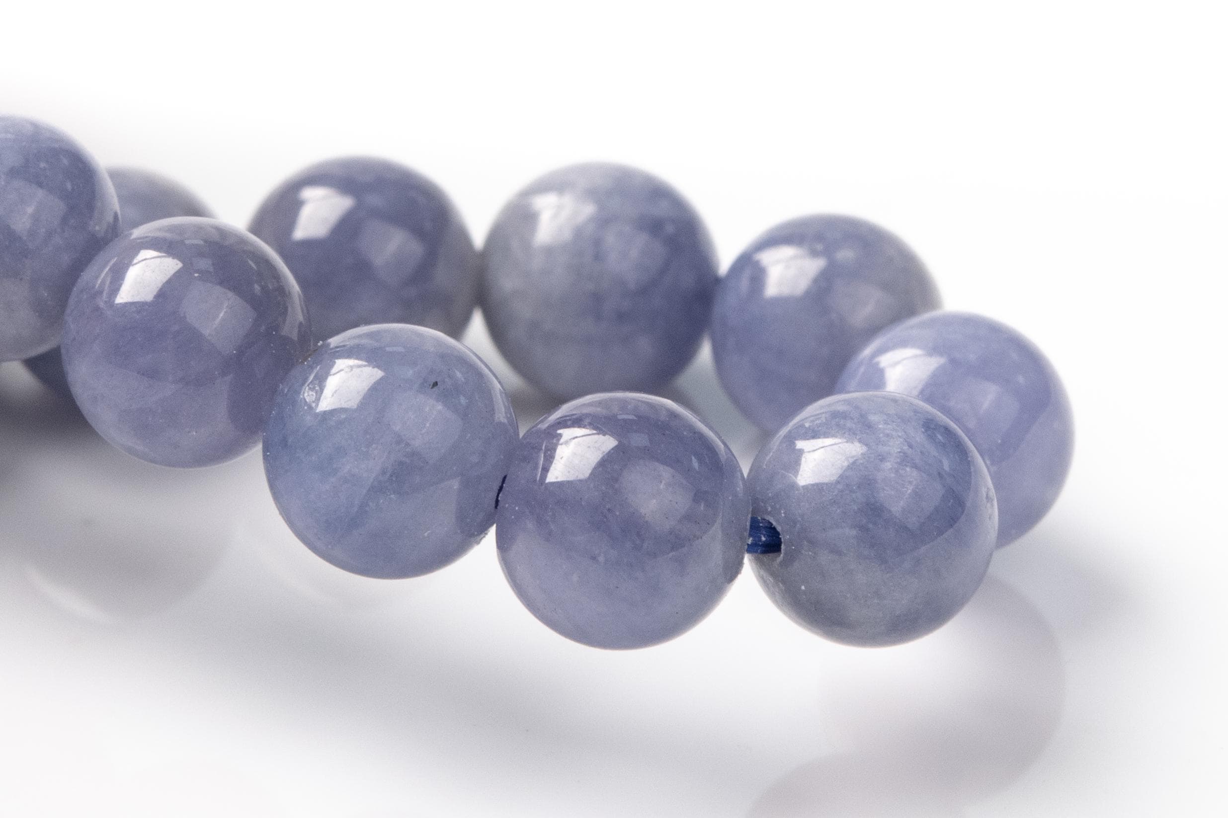Tanzanite Beads 6.5"/7" Bracelet Genuine Natural Round Gemstone Beads