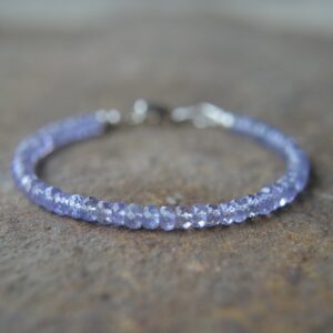 Tanzanite Stacking Bracelet 6 1 / 2 And 7 Inches Tanzanite Stacking Bracelet 6 1 / 2 And 7 Inches