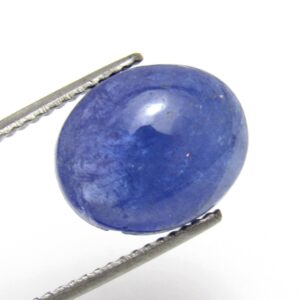 5.85 Carats Tanzanite Cabochon 12x10 10x12 12mm x 10mm Oval Blue Purple Peacock Perfect Ring Stone  Gemstone December Birthstone Blueple