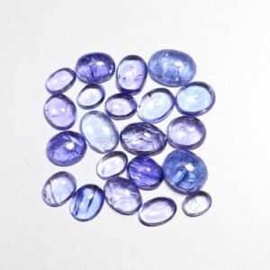 8.80 Ct, Natural Blue Tanzanite Cabochon Lot, Oval Shape Tanzanite, December Birthstone, Tanzanite Cabochon For Making Jewelry