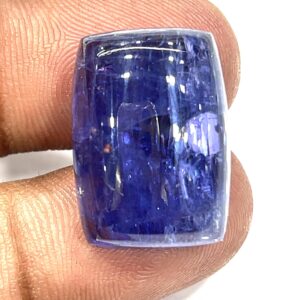 Aaa Purple Tanzanite Cabochon: 40.35 Ct Loose Gemstone, Tanzania