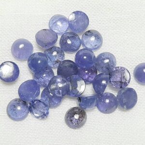 Aaa Tanzanite Round Cabochon Gemstone - 5x5 Mm Jewelry Ring Earrings Pendent Making Gemstone