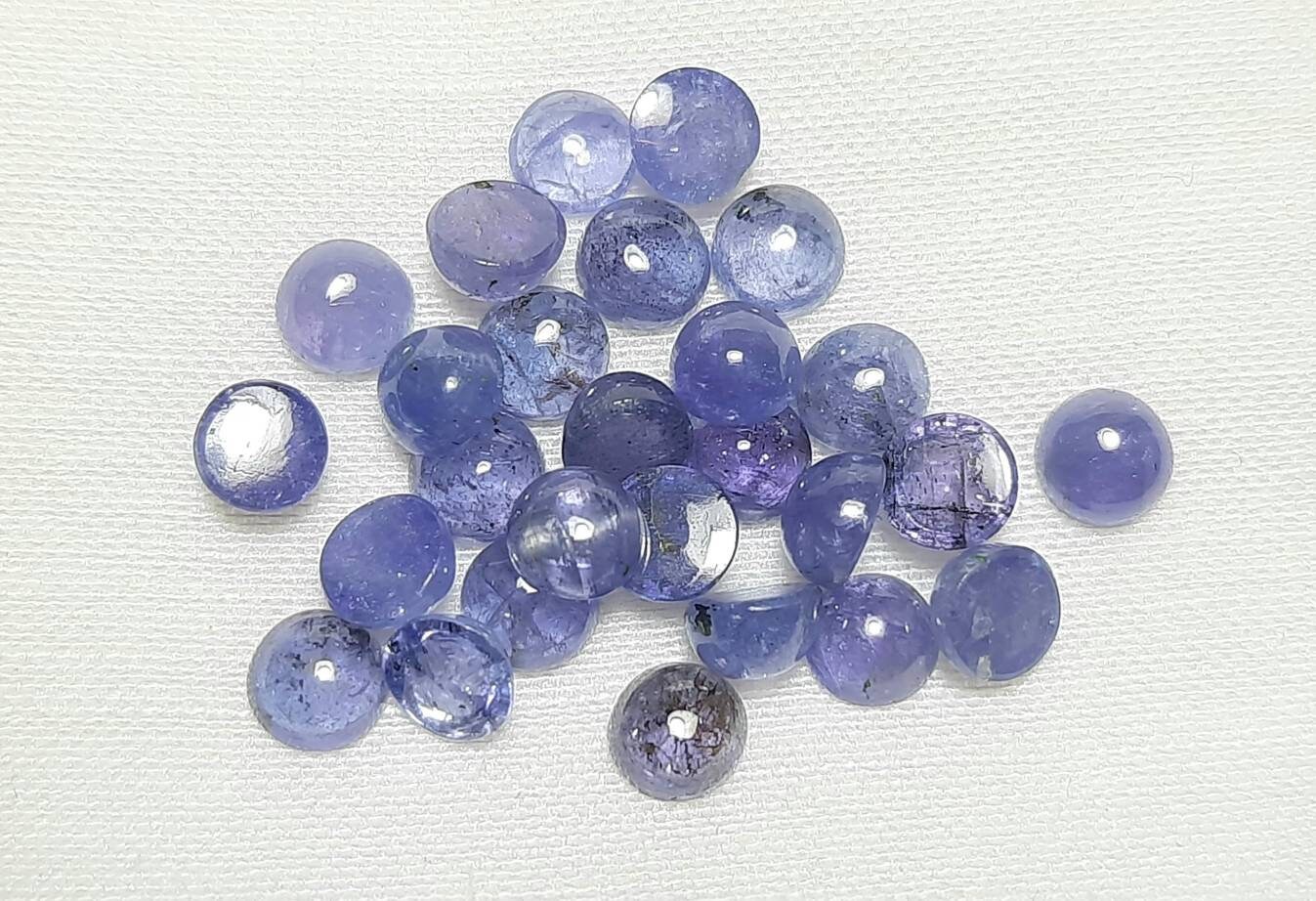 Aaa Tanzanite Round Cabochon Gemstone - 5x5 Mm Jewelry Ring Earrings Pendent Making Gemstone