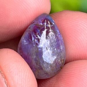 Natural Tanzanite Cabochon 10.15 Carat Blue Tanzanite, Loose Gemstone Untreated Tanzanite Cabochon Making For Jewelry December Birthstone.