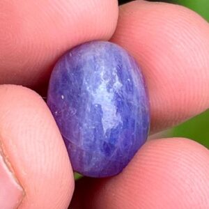 Natural Tanzanite Cabochon 13.0 Carat Blue Tanzanite, Loose Gemstone Untreated Tanzanite Cabochon Making For Jewelry December Birthstone.