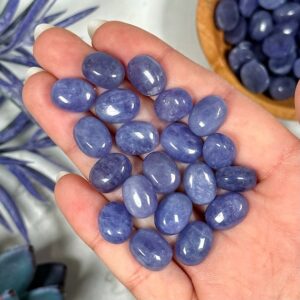Tanzanite Cabochon | Xs-xl | - No. 380 (polished Blue Crystal Jewelry, Healing Stone, Third-eye Chakra, Intuition)