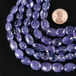 Natural Blue Tanzanite Plain Tumble Beads, Blue Tanzanite Smooth Nuggets Shape Beads, Loose Gemstone Tumble Beads Strand, Beads Suppliers Natural Blue Tanzanite Plain Tumble Beads, Blue Tanzanite Smooth Nuggets Shape Beads, Loose Gemstone Tumble Beads Strand, Beads Suppliers