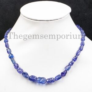 Natural Tanzanite Fancy Organic Nugget Necklace, 6x9-13x18mm Tanzanite Necklace, Nugget Necklace For Women, Healing Necklace, Christmas Gift Natural Tanzanite Fancy Organic Nugget Necklace, 6x9-13x18mm Tanzanite Necklace, Nugget Necklace For Women, Healing Necklace, Christmas Gift