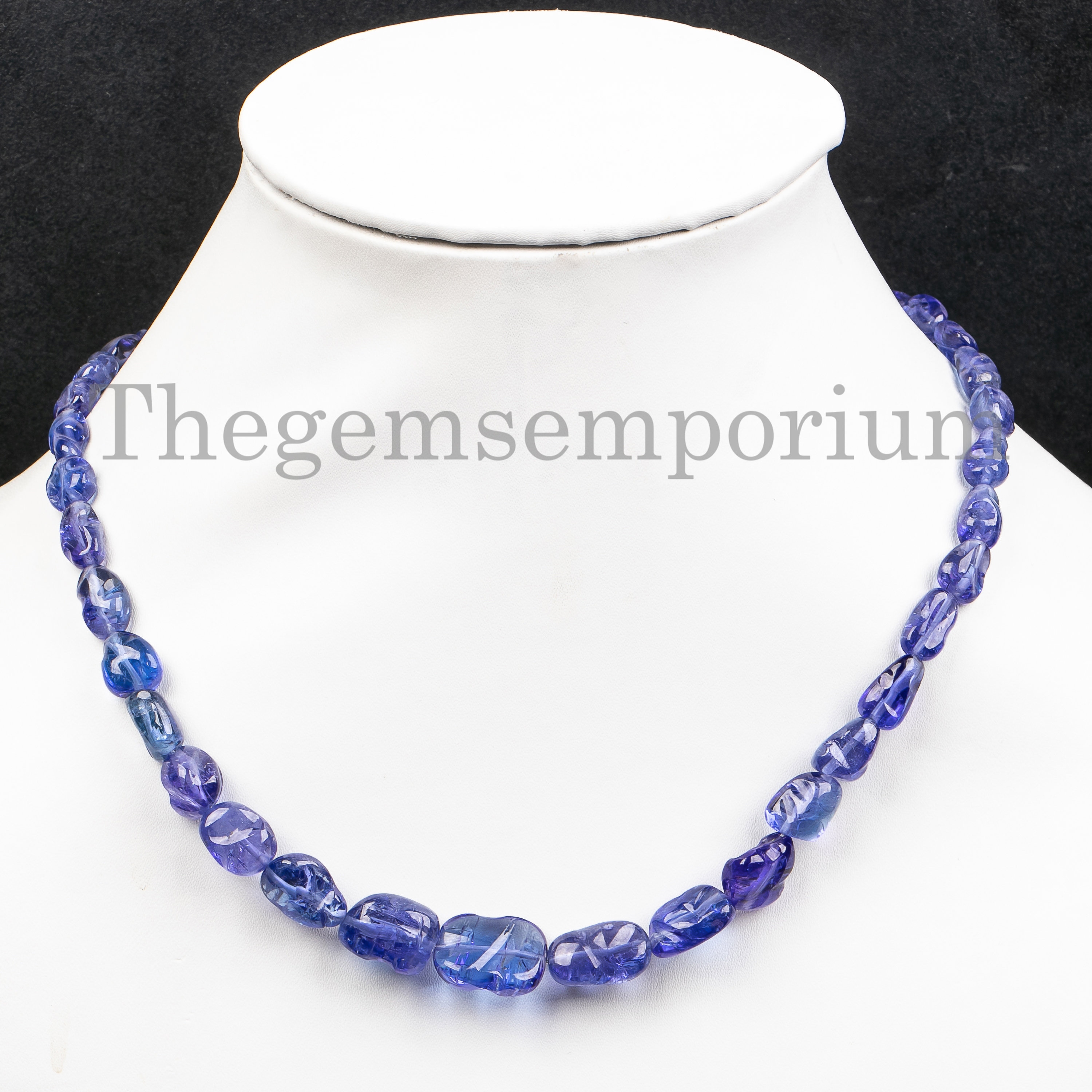 Natural Tanzanite Fancy Organic Nugget Necklace, 6x9-13x18mm Tanzanite Necklace, Nugget Necklace For Women, Healing Necklace, Christmas Gift