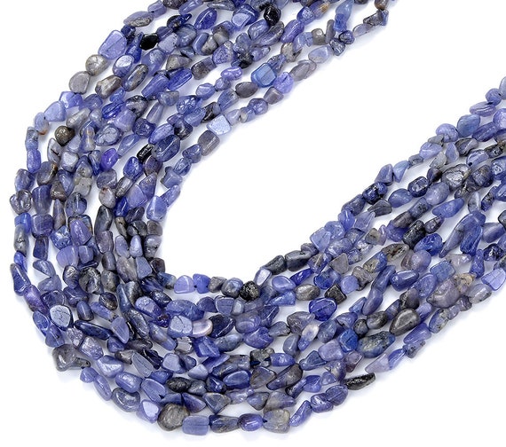 Natural Tanzanite Gemstone 6-8mm Pebble Nugget Loose Beadsbulk Lot 1,2,6,12 And 50 (d466)