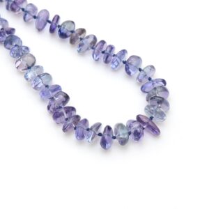Natural Tanzanite Smooth Nuggets Beads, 4x6 Mm To 6x10 Mm, Tanzanite Pabbles, Blue Tanzanite Chips Jewelry Making Gemstone, 18 Inches Natural Tanzanite Smooth Nuggets Beads, 4x6 Mm To 6x10 Mm, Tanzanite Pabbles, Blue Tanzanite Chips Jewelry Making Gemstone, 18 Inches