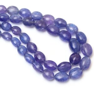 Natural Tanzanite Smooth Tumble Beads | 5x6 Mm To 8x11 Mm | Tanzanite Tumble Gemstone | 8 Inch/ 18 Inch Full Strand | Price Per Strand Natural Tanzanite Smooth Tumble Beads | 5x6 Mm To 8x11 Mm | Tanzanite Tumble Gemstone | 8 Inch/ 18 Inch Full Strand | Price Per Strand