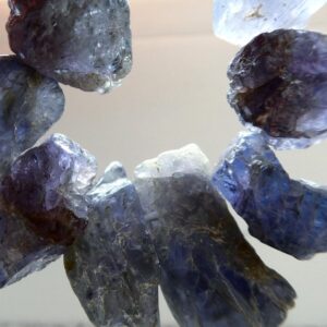 Raw Tanzanite Free Shape Nuggets 11-19mm Beads-8 Pcs Natural Crystals-jewelry Making-gemstone Craft Beads