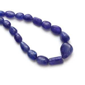 Tanzanite Smooth Tumble Beads, 6.5x10.5 Mm To 20x27 Mm, Tanzanite Jewelry Making Beads, 20 Inches Full Strand, Price Per Strand Tanzanite Smooth Tumble Beads, 6.5x10.5 Mm To 20x27 Mm, Tanzanite Jewelry Making Beads, 20 Inches Full Strand, Price Per Strand
