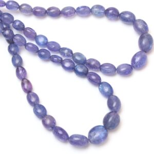 Tanzanite Smooth Tumble Beads, 5x6.5 Mm To 9x12 Mm, Tanzanite Jewelry Making Beads, Plain Tanzanite Beads, 8 Inch/ 18 Inch, Price Per Strand Tanzanite Smooth Tumble Beads, 5x6.5 Mm To 9x12 Mm, Tanzanite Jewelry Making Beads, Plain Tanzanite Beads, 8 Inch/ 18 Inch, Price Per Strand
