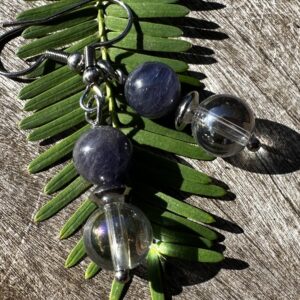 Angel Aura and Tanzanite, Healing Stone Earrings with Positive Energy!