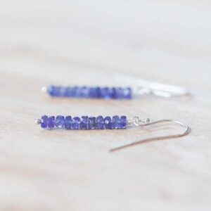 Simple Tanzanite Earrings, Delicate Blue Gemstone Dangle Earrings, Rose Gold Filled or Sterling Silver, Delicate Tanzanite Jewelry Simple Tanzanite Earrings, Delicate Blue Gemstone Dangle Earrings, Rose Gold Filled or Sterling Silver, Delicate Tanzanite Jewelry