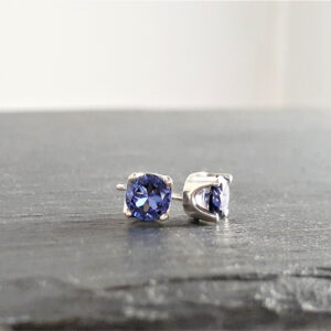 Tanzanite Studs, December Birthstone /Handmade Jewelry/ Crystal Stud Earrings, Gemstone Studs, Stud Earring Set, Birthstone Studs, Dainty