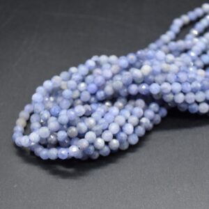 4mm Tanzanite Gemstone Faceted Round Beads - 15 Strand | Semi-precious Gemstone Beads For Jewellery Making 4mm Tanzanite Gemstone Faceted Round Beads - 15 Strand | Semi-precious Gemstone Beads For Jewellery Making