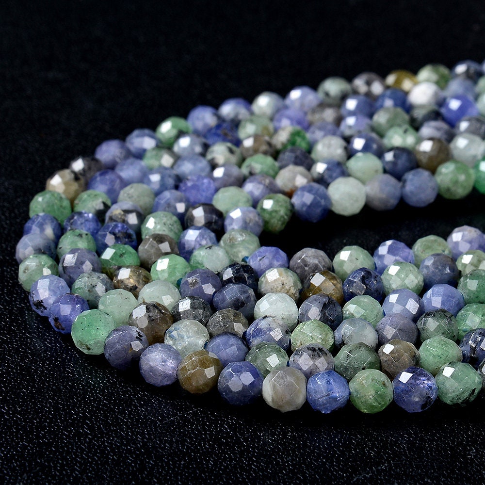 5mm Natural Tsavorite Tanzanite Gemstone Grade Aa Micro Faceted Round Loose Beads (p45) 5mm Natural Tsavorite Tanzanite Gemstone Grade Aa Micro Faceted Round Loose Beads (p45)