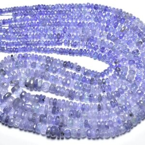 Beautiful Tanzanite Rondelle Beads - 16.5 inches - Natural Tanzanite Faceted Rondelle - Size is 3 - 6 mm #1455 Beautiful Tanzanite Rondelle Beads - 16.5 inches - Natural Tanzanite Faceted Rondelle - Size is 3 - 6 mm #1455