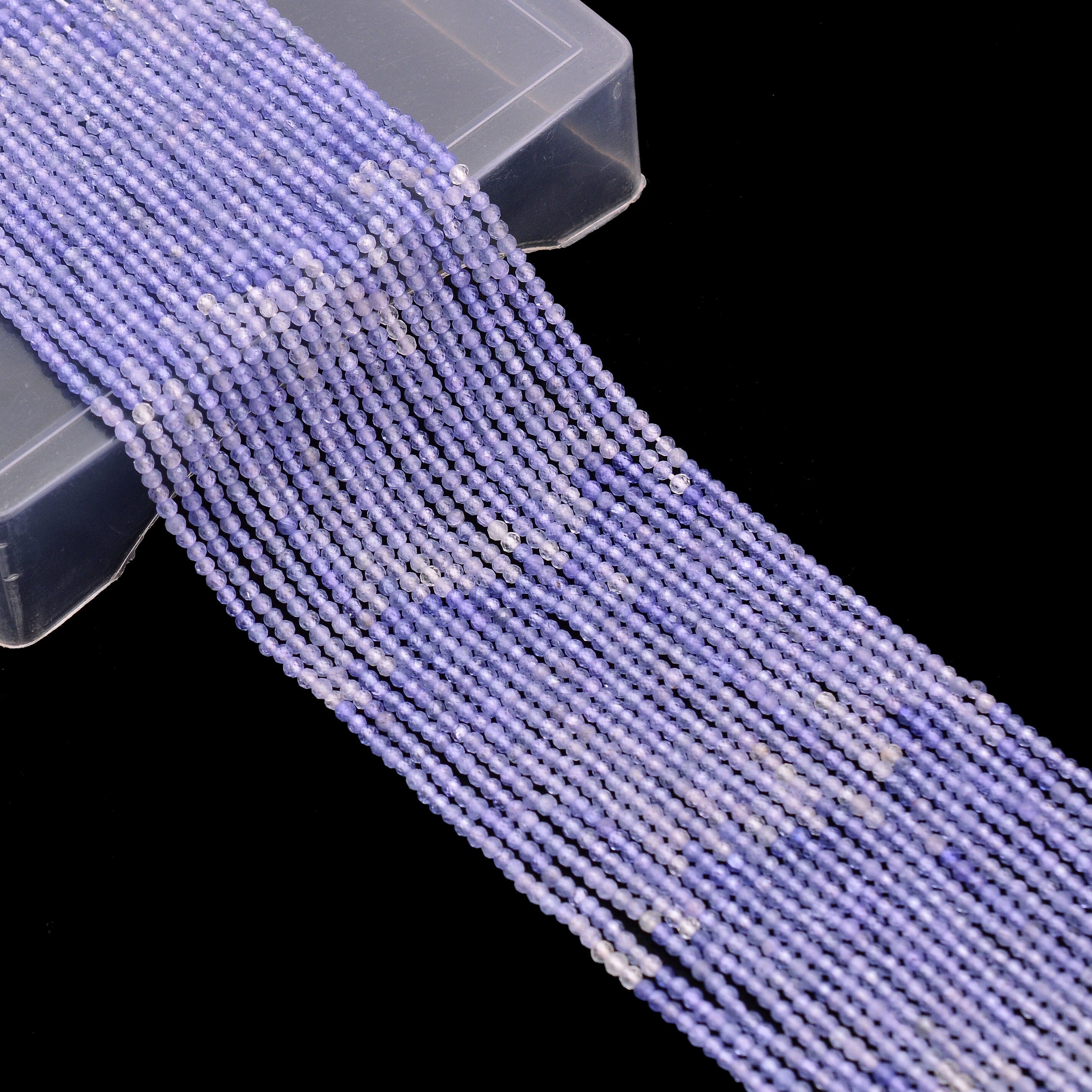 Natural Aaa+ Tanzanite Gemstone 2mm-2.50mm Rondelle Micro Faceted Beads , 13" Strand , Multi Tanzanite Semi Precious Gemstone Faceted Beads Natural Aaa+ Tanzanite Gemstone 2mm-2.50mm Rondelle Micro Faceted Beads , 13" Strand , Multi Tanzanite Semi Precious Gemstone Faceted Beads