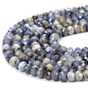 Natural Tanzanite Gemstone Grade A Micro Faceted Rondelle 6X4MM Loose Beads (P92) Natural Tanzanite Gemstone Grade A Micro Faceted Rondelle 6X4MM Loose Beads (P92)