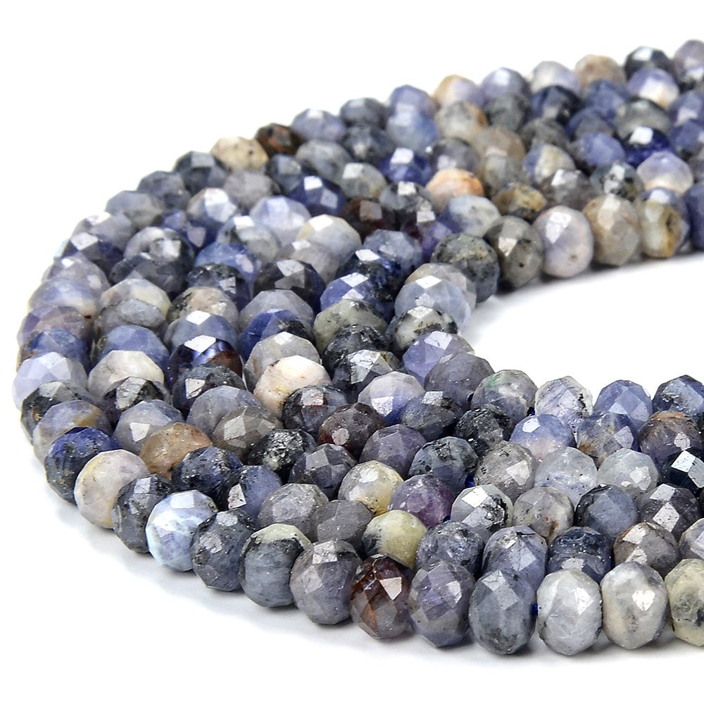 Natural Tanzanite Gemstone Grade A Micro Faceted Rondelle 6x4mm Loose Beads (p92) Natural Tanzanite Gemstone Grade A Micro Faceted Rondelle 6x4mm Loose Beads (p92)