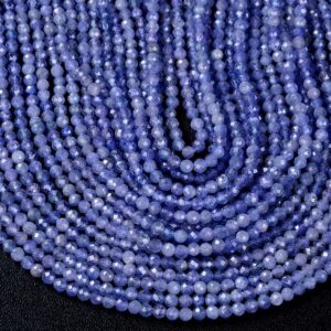 Natural Tanzanite Gemstone Grade AAA Micro Faceted Round 2MM 3MM 4MM Loose Beads BULK LOT 1,2,6,12 and 50 (P45) Natural Tanzanite Gemstone Grade AAA Micro Faceted Round 2MM 3MM 4MM Loose Beads BULK LOT 1,2,6,12 and 50 (P45)
