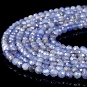 Natural Tanzanite Gemstone Grade AAA Micro Faceted 2MM 3MM 4MM Round Loose Beads (P11) Natural Tanzanite Gemstone Grade AAA Micro Faceted 2MM 3MM 4MM Round Loose Beads (P11)